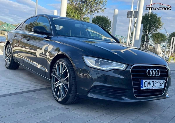 Audi A6 cena 77600 przebieg: 215000, rok produkcji 2014 z Sejny małe 529